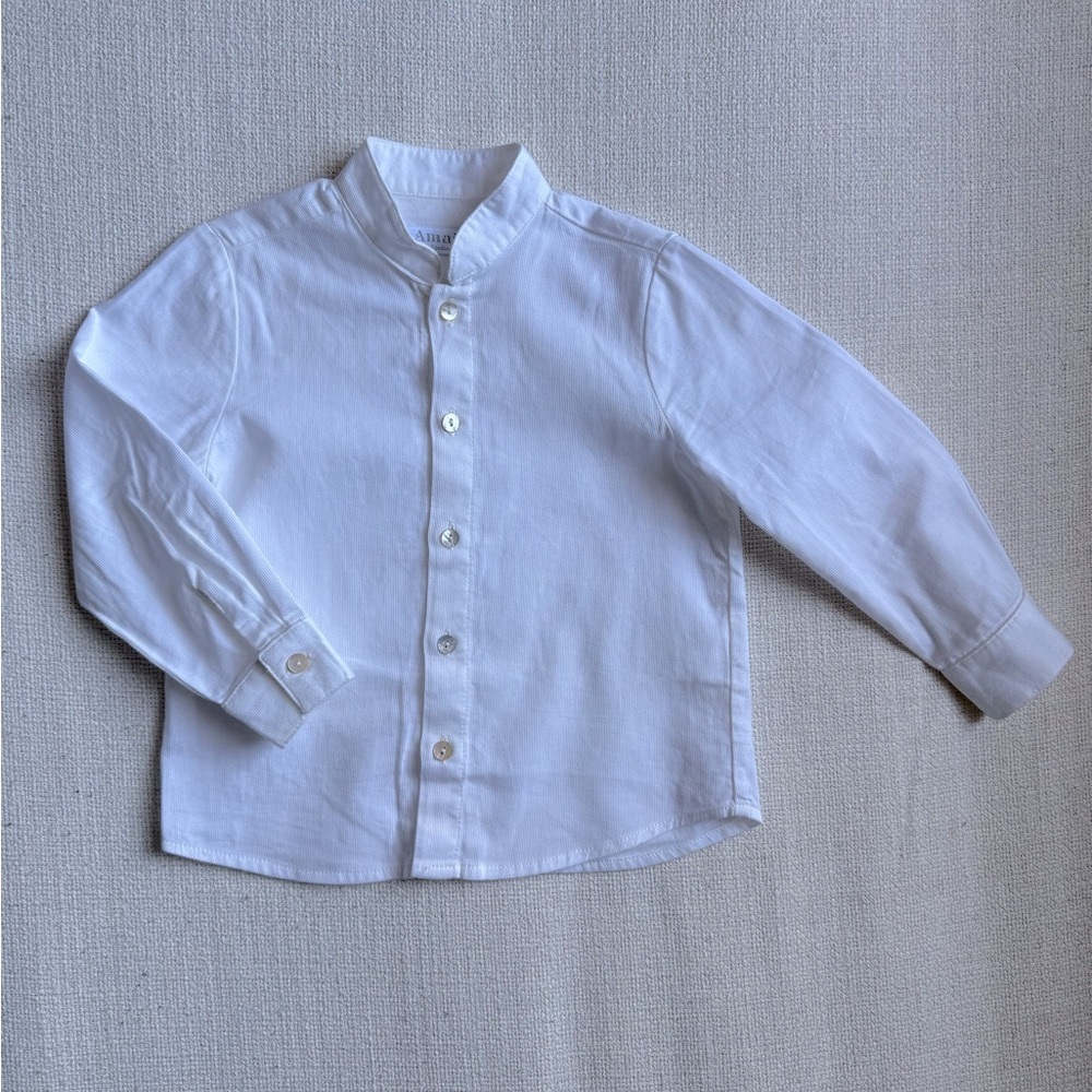 Amaia London Classic White cotton Shirt, sz 3t